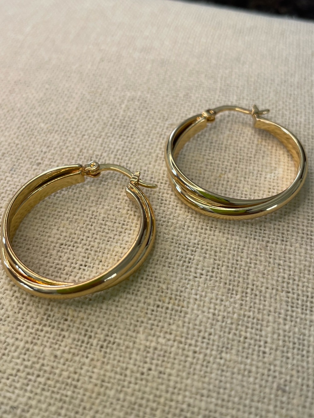 Gold Filled Double Hoop Earrings